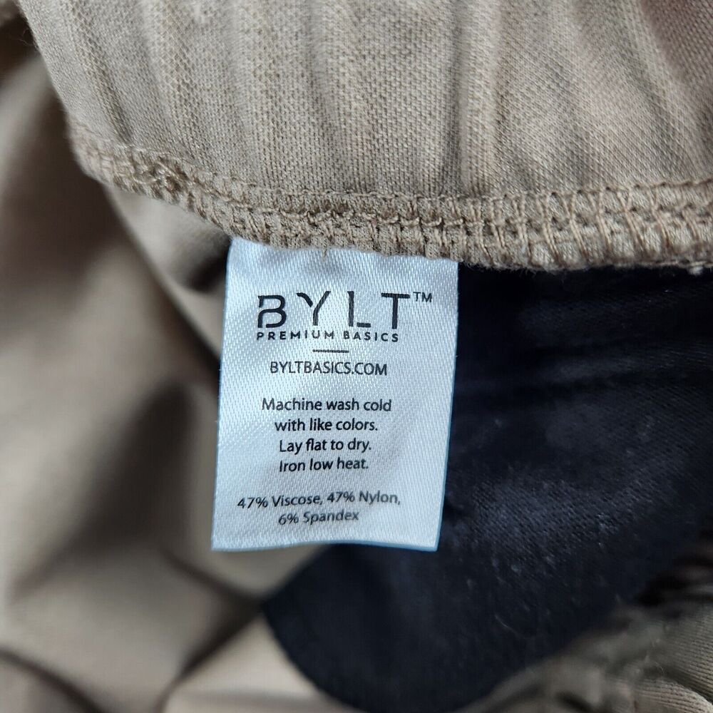 BYLT Pants Elite+ Joggers Women S Sand 4 Way‎ Stretch Drawstring Zipper Pockets - Picture 10 of 12